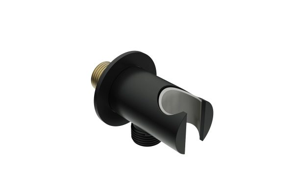 STILO Hand Shower Holder+Connector (1446) -MBLK
