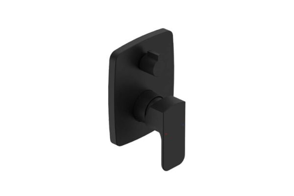 VALOUR (2212) Shower Mixer Concealed wDivert Single Lever -MBLK