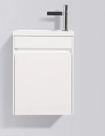 ENZO 400mm - SINGLE DOOR & BASIN WHITE