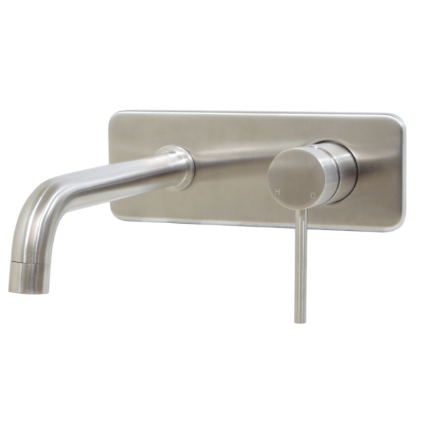 Neo Stainless Steel Basin Concealed Mixer with Spout