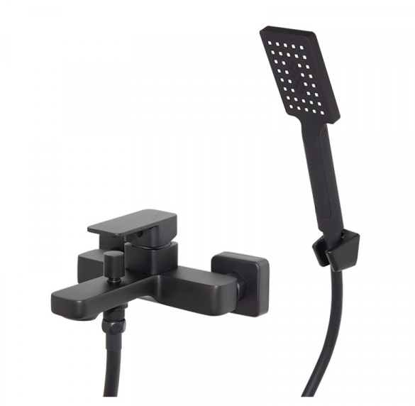 Shore Black Bath Mixer W/T std offset