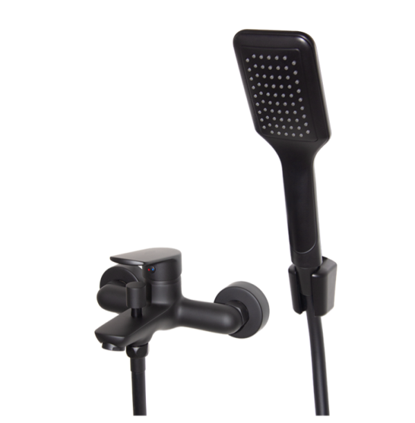 Spring - Black Bath Mixer W/T std offset