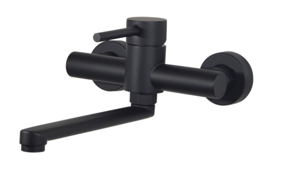 Moon Black Sink Mixer Wall Type Black