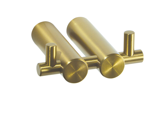 Sage  88 Brushed Brass SA08830A Double Robe Hook Brass