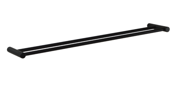 Sage  88 Black SA08848B Double Towel Rails 600mm Black