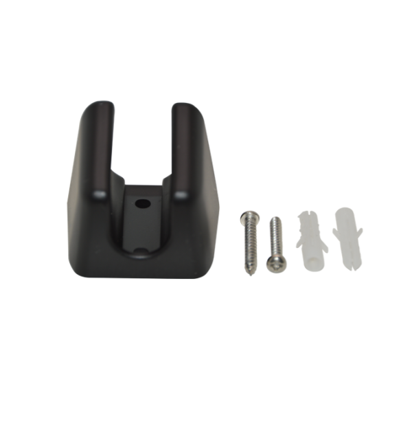 SA01754B Black Wall Hook with Screws