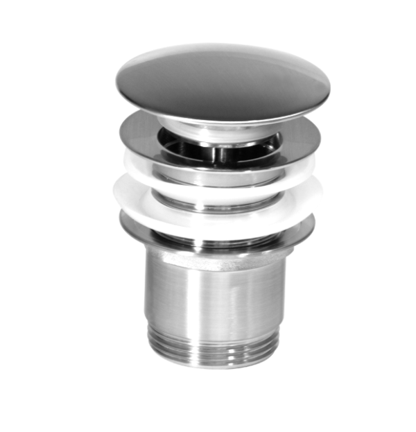 SA01081S Basin Clicker Waste Unslotted 32mm Stainless Steel