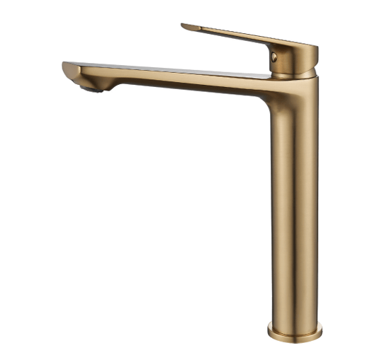 SL220VILBR Vita Satin Brass Tall Basin Mixer