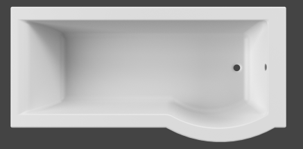BM47 TOKYO 1700x750 LEFT HAND SHOWER BATH