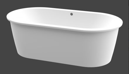 BMF23 BERLIN SKIRTED BATH WHT