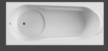 BM04 BOLIVIA 1800 BATH WHT SHOWER BATH