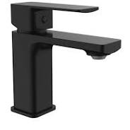 STERLYN BLACK BASIN MIXER FIXED SPOUT