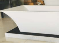 Flute Bath (no Plinth, slim rim)