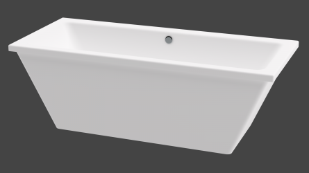 MADISON ONE PIECE FREE STANDING BATH - WHITE