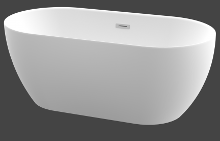ZALA ONE PIECE FREE STANDING BATH - WHITE